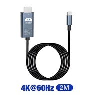 Original 4K 30/60HZ 2M Type C to HDMI Projector Display Audio Video Adapter HD TV Converter cable