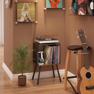 Record Player Storage Rack. Can Store Multiple Albums. Adjustable Partition Record Storage Rack.