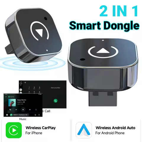 Wireless CarPlay Android Auto Adapter Voice Control Fast Stable Connect OTA Update for BMW Tesla Wir