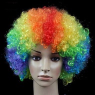 Rambut Palsu Kribo Wig Kribo Keriting Wig Badut Wig Cosplay Wig kribo hitam wanita pria