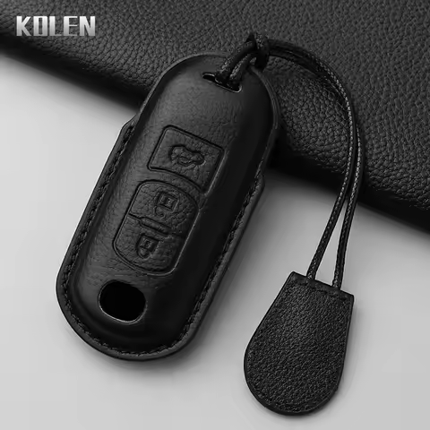 Leather Car Key Case Cover Shell For Mazda 2 3 6 Atenza Axela Demio CX-5 CX5 CX-3 CX3 CX7 CX-7 CX-9 