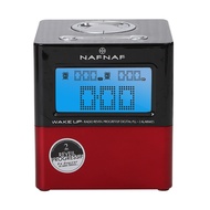 Clock controlled radio LED alarm clock with AM and FM channel radio dual alarm clock with snooze function