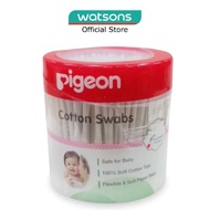 PIGEON 100% Cotton Swab Flexible & Soft Paper Stem (Safe for Baby) 200s