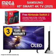 SAMSUNG QA65S90FAEXXS 65" OLED 4K S90F SMART TV | Free WMT + Nintendo Switch2 Redeem Samsung by 31 J