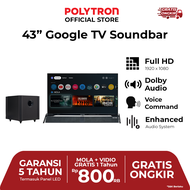 PROMO 45% POLYTRON Smart Cinemax Google TV 43 inch PLD 43BG9058