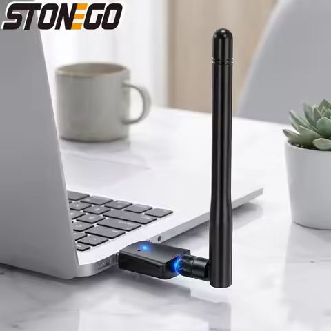 AC600 USB WiFi Adapter Dual Band 2.4G 5GHz Wireless Network Dongle for PC Mac Linux Windows 11 10 XP