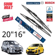 ✔READY STOCK✔💯ORIGINAL💯 Bosch Advantage Wiper Perodua Myvi 2005-2016，toyota avanza 2004-2012 size 20