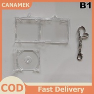 CANAMEK Blank Album Mini CD Case Keychain CD Player Keyring Peripheral Commemorative Album Key Holde
