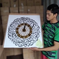 >READY STOCK 60cm<Islamic quarts wall clock  Muslim home decor saiz 60*60