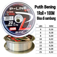 Senar Pancing Halus Mudah Tenggelam Bless P-Line Connecting Putih Bening