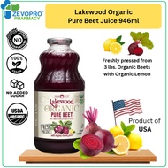 Lakewood Organic Pure Beet Juice 946ml Beetroot Juice
