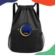 Basketball/Helmet Bag Helmet Pouch Cycling Bag Simple Drawstring Bag Backpack Maaf Zahir Dan Batin D