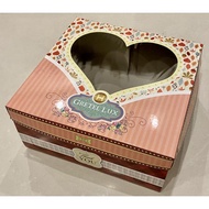 GRETEL LUX Cake Box @1 PCS (22 cm x 22 cm - SEPARATED LID) Tart Cake Box/