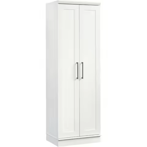 Sauder HomePlus Storage Cabinet, Soft White Pantry Organizer