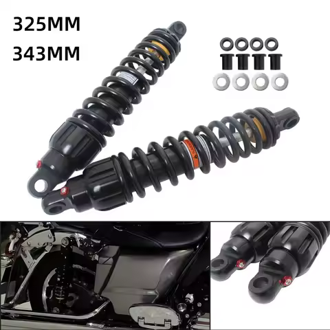 325/343MM Rear Suspension Spring Shock Absorber Motorcycle Accessories For Harley Touring Sportster 