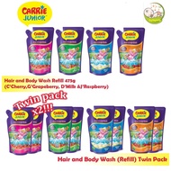 Carrie Junior Hair & Body Shampoo Refill Pack Single Pack 500g/Twin Pack 500gx2