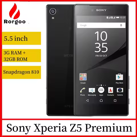 Sony Xperia Z5 Premium E6853 Original Unlocked GSM 4G LTE Android Octa Core RAM 3GB ROM 32GB 5.5" IP