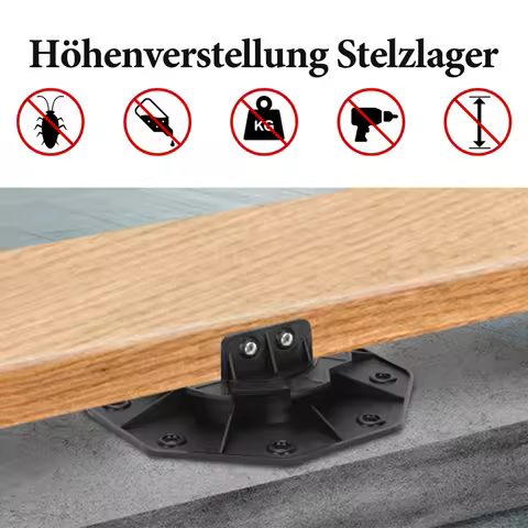 Black Bearing Decking Board Height Adjustable Building Material Booster Strong Suitable for Aluminiu