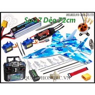 Combo Su 27 Dẻo Sơn MPP Full Đồ Điện Size 64cm Tay Flysky I6X có pin