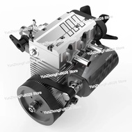FS L200AC ENGINE Air Cooled Nitro Engine Twin Cylinder 4 Stroke Engine DIY Kit Model Toy 