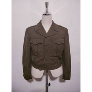 No.92 Vintage US Army Ike Uniform Jcket 1945 Military Short Suit Jacket World War Ii