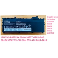 Laptop battery for Lenovo 01AV429 01AV430 01AV431 01AV494 SB10K97587 SB10K97588 Laptop Battery