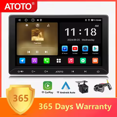 ATOTO 10 inch Android Car Radio Screen Wireless Apple Carplay Android Auto Bluetooth Stereo Receiver
