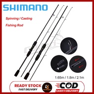 SHIMANO Ultra Light Fishing Rod Carbon Fiber Rod Spinning 1.6m 1.8m 2.1m Joran Pancing Casting Pancing