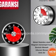 Mechanical Kitchen Timer / Kitchen Cooking Alarm / Stainless Steel / Color