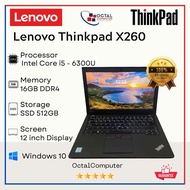 Laptop Lenovo Thinkpad X260 Core i5 Gen 6 / Ram 16GB / SSD 1TB - Second Murah & Bergaransi
