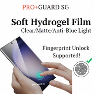[SG SELLER] Soft Hydrogel Film Samsung Note 10+ 10 Lite S10 Lite S10e S9+ S9 S8+ S8 Ultra Screen Protector