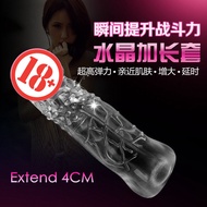 Men Realistic Extension Reusable Pen!s Sleeve Extender Condom Dick Enlargement Sex Product For Men K