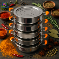 Cooking Kadai Set 5pcs Royal Kadai Stainless Steel Induction Cookware Set