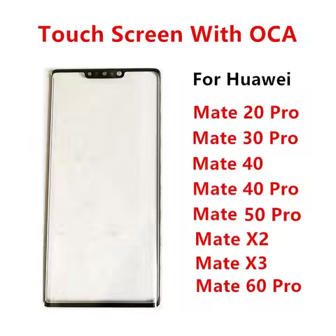 Outer Screen For Huawei Mate 60 X3 50 40 30 20 Pro X2 Touch Panel LCD Display Front Glass Cover Repa