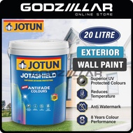 20L Jotun Jotashield Antifade White Colour (Matt) | Exterior Wall Paint | Cat Putih Luar Dinding Rumah (Tidak Kilat)
