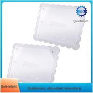 [quietnight.ph] 2 Pack of Acrylic Scalloped Picture Frame,Clear Picture Frame,5x7 Picture Frames,Mul
