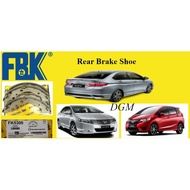 FBK Honda City TMO T9A / Jazz TFO T5A / Insight TM8 2008-2019Y Rear Brake Shoe (FK5300)