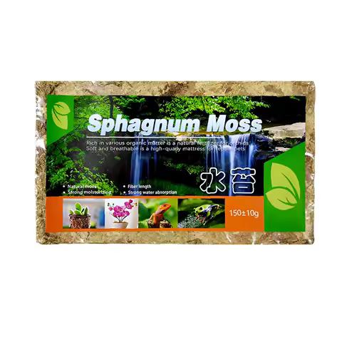 Premium Sphagnum Moss for Gardening for and Terrariums High-Quality Peat Moss for Plant Growth