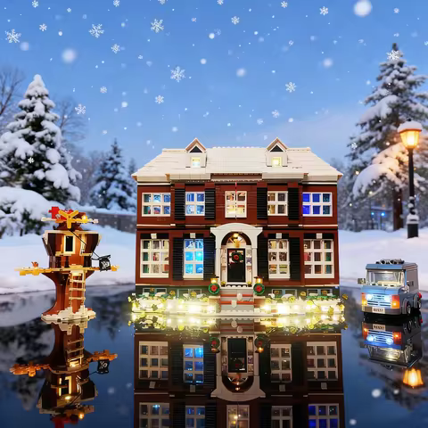 Led Light Kit Compatible with LEGO Home Alone Kevin 21330 House With Lamp Ideas Not Include Building