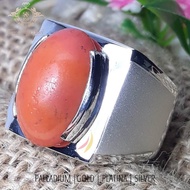 950 Silver Ring, Authentic 925/, Gemstone, Men's Custom Size EB885AG | San950