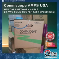 [CS30 24AWG] Commscope AMP® USA UTP CAT 6 NETWORK CABLE 24 AWG SOLID COOPER FAST SPEED 305M