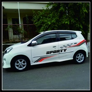 Cutting Stiker Agya  Mobil Ayla Variasi Yaris Aksesoris Jazz Body Mobil brio Keren Terbaru Minimalis