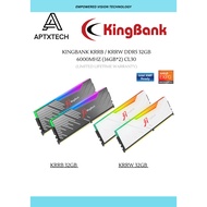 {READY STOCK}KINGBANK KRRB/KRRW SOARBLADE DDR5 32GB 6000MHZ/6400MHZ CL30 (16GB*2) #LIFETIME WARRANTY
