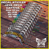 ♞,♘,♙Sticker Decal Rims Java Deca Cattiva Bmx Folding Bike