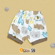 1Pc Baby Shorts (0-3 Months) ZOO SERIES DS-117 - ZOO GRAY, 0-3 Months