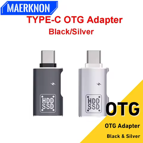 2 in 1 Type C OTG Adapter USB-C Male To USB 2.0 Female Adapter For Macbook Xiaomi HUAWEI Samsung OTG