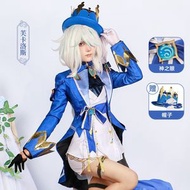 原神水神芙卡洛斯楓丹新角色cosplay二次元動漫全套服裝