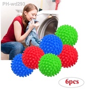 6PCS 10PCS Colorful Laundry Dryer Wash Balls Reusable Clothes Drying Fluffing Fabric Softener Balls for Home Washing Machine