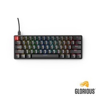 Glorious GMMK Compact 60% RGB模組化機械鍵盤 茶軸 英文 - 黑