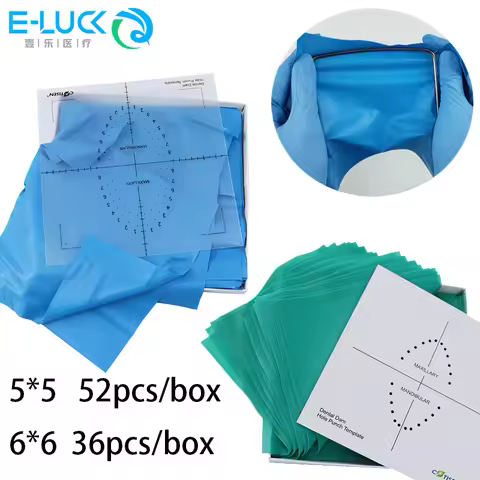 Dental Rubber Dam Sheet Non-Sterile Natural Latex Rubber barrier Dams Dental Materials